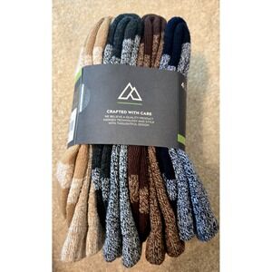 Alpine Design‎ Performance Hiking Sock Men's Large Assorted Grey 4-Pak